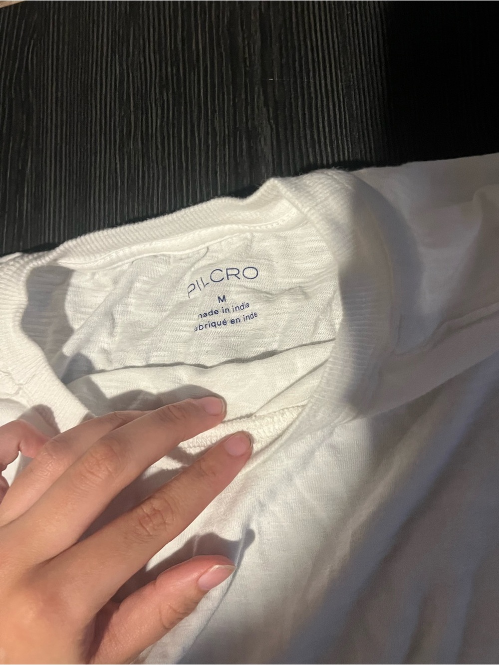 Pilcro Crew-Neck Ruched & Smocked-Sleeve White Top - Picture 4 of 6